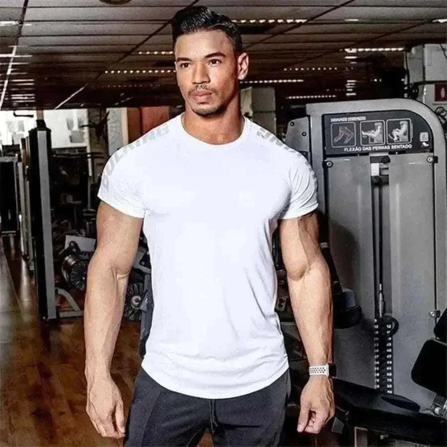 mens t shirts uk, BREATHABLE QUICK DRY FITNESS TOP.