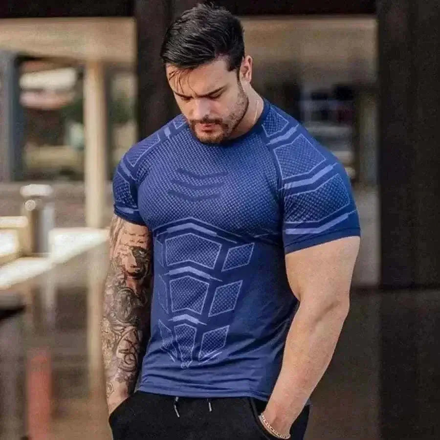 mens t shirts uk, BREATHABLE QUICK DRY FITNESS TOP.