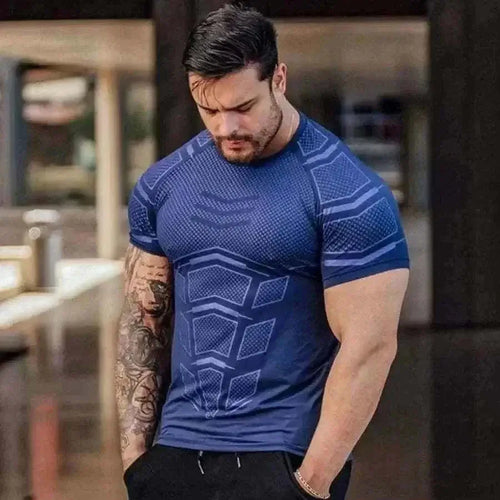 mens t shirts uk, BREATHABLE QUICK DRY FITNESS TOP.