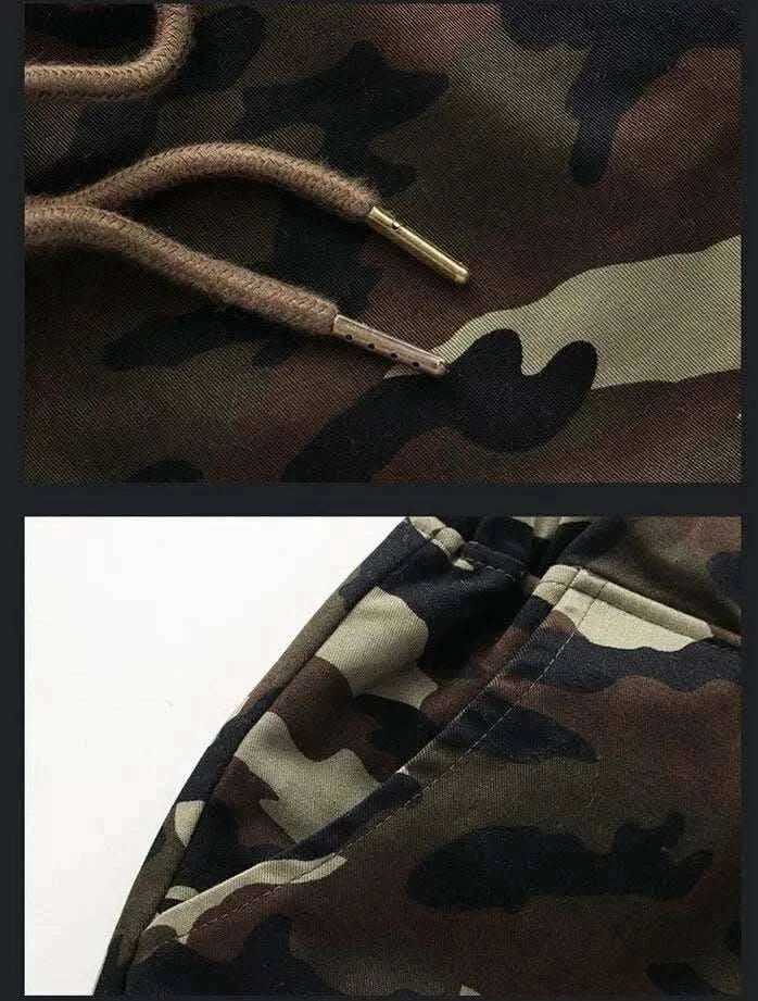 CAMOUFLAGE TRAINING PANTS.
