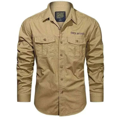 Mens Shirts -CARGO LONG SLEEVE SHIRT.