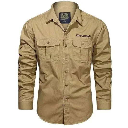 Mens Shirts -CARGO LONG SLEEVE SHIRT.