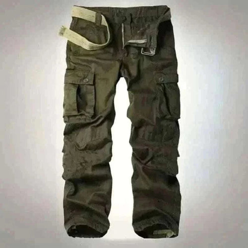 cargo pants uk-Men's Cotton Cargo Pants.