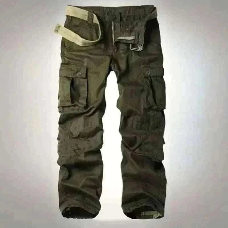 cargo pants uk-Men's Cotton Cargo Pants.