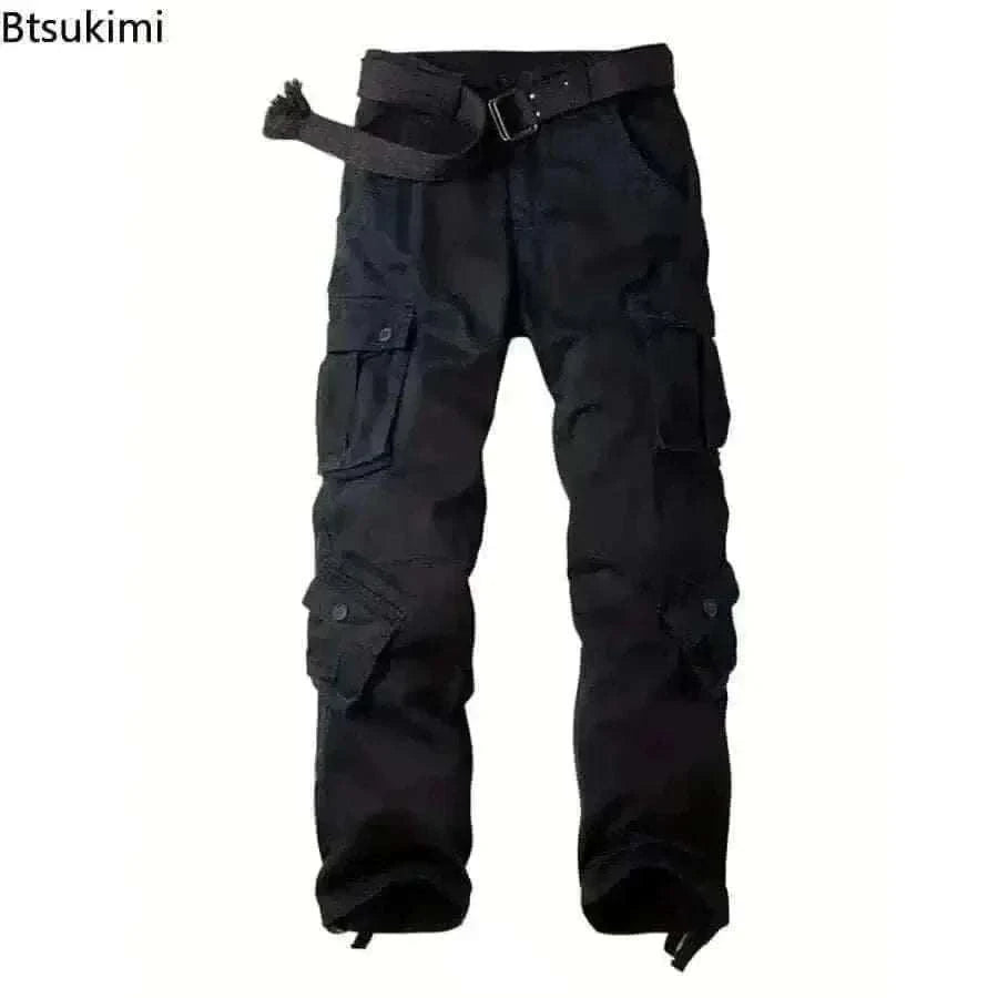 cargo pants uk-Men's Cotton Cargo Pants.