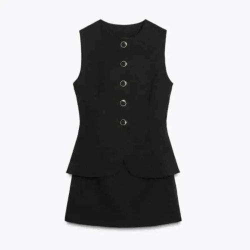 ladies skirts uk, Casual Mini Dress in black