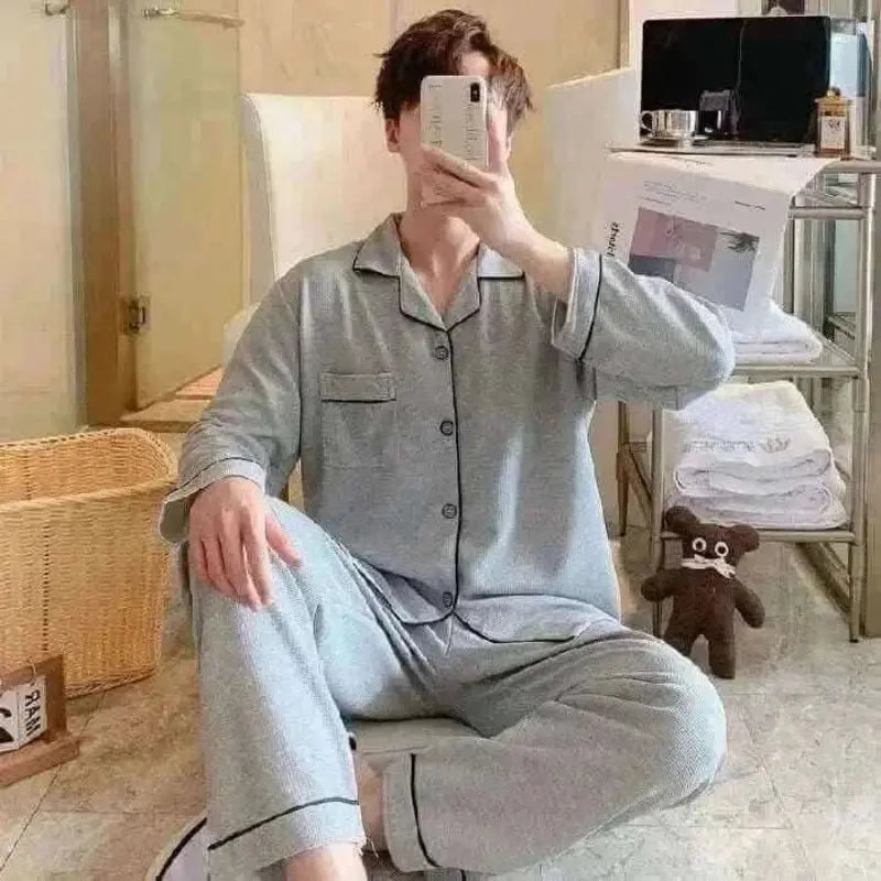 Cotton Comfy Grey Pajama Set
