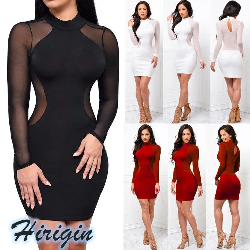 dresses uk |  New Women Summer Casual Long Sleeve O-Neck Backless All Dresses