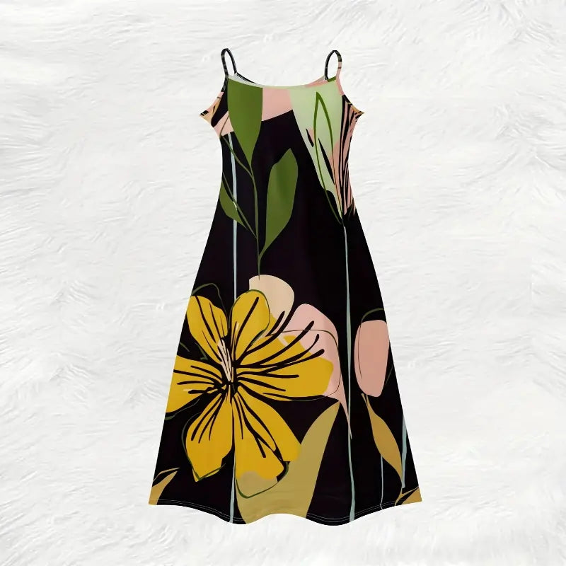 dresses uk | Summer Vacation Dress for Women Floral Print ront View