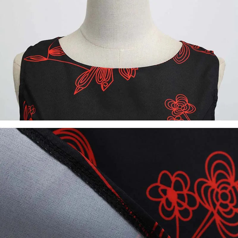 dresses uk | Summer Women Dresses Casual Floral Printed Front View Material