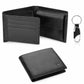 Men's Leather Wallets-Genuine Leather Wallet Men Classic Black Soft Purse Coin Pocket Credit Card Holder.