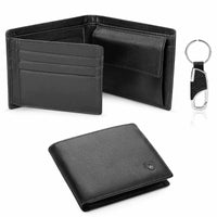 Men's Leather Wallets- Teeehon Genuine Leather Wallet Men Classic