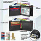 Men's Leather Wallets-Genuine Leather Wallet Men Classic Black Soft Purse Coin Pocket Credit Card Holder.