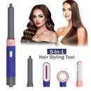 5-in-1 Curling Iron Set with Brush & Fast