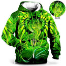 hoodie uk | Men's Hoodie for Men Clothing 3D Printed sweatshirts Green