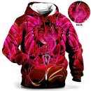 hoodie uk | Men's Hoodie for Men Clothing 3D Printed sweatshirts Red