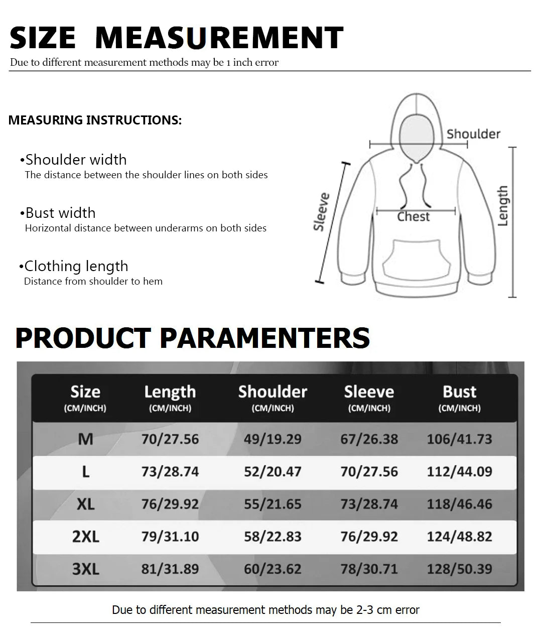 hoodie uk , Men's Hoodie for Men Clothing 3D Printed sweatshirts Size Measurement