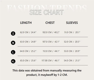 jumper clothing, Women's Sweaters Autumn Winter 2025 Size Chart
