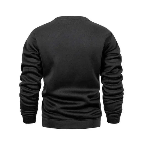sweaters offers Men's Long Sleeve Sweaters Crew Neck Back View