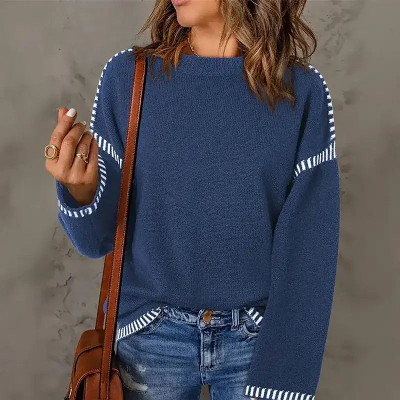 jumpers offers Women's Sweaters Navy Blue Autumn Winter 2025
