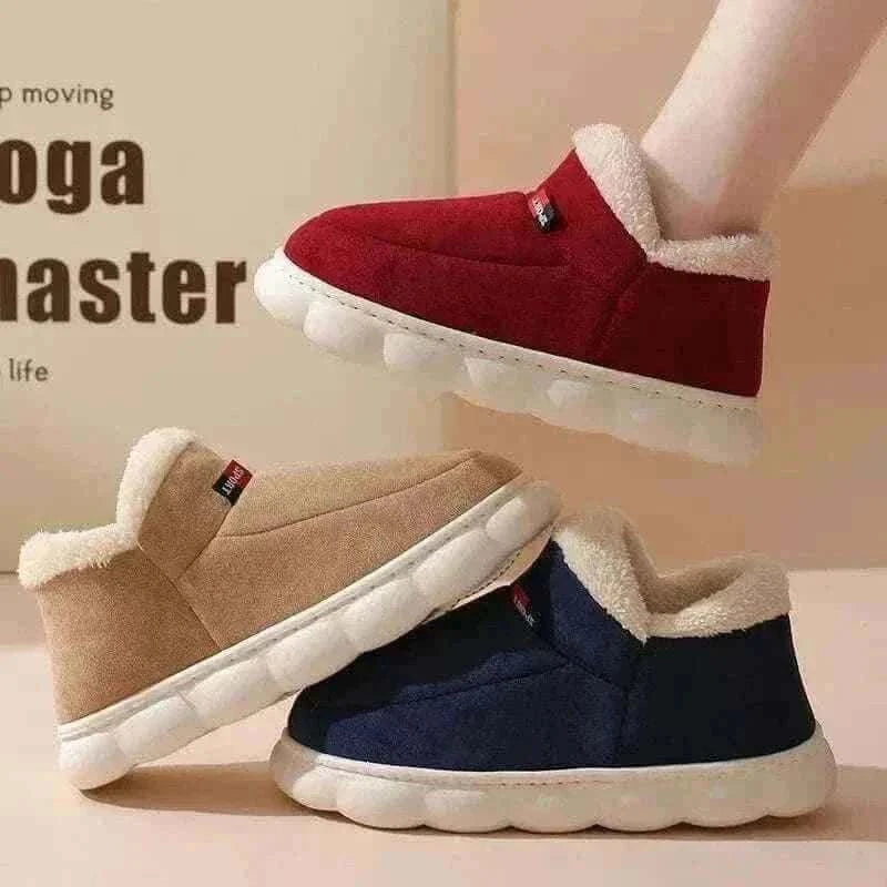 Kidmi Men Plush Fur Slippers Winter Warm