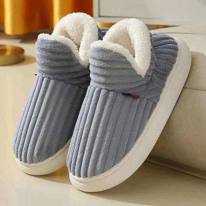 Kidmi Men Plush Fur Slippers Winter Warm