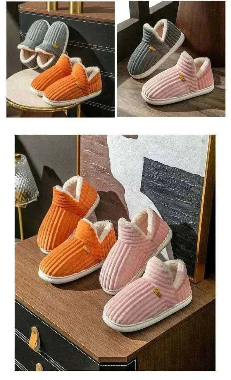 Kidmi Men Plush Fur Slippers Winter Warm