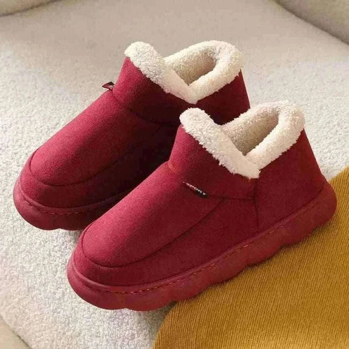 Kidmi Men Plush Fur Slippers Winter Warm