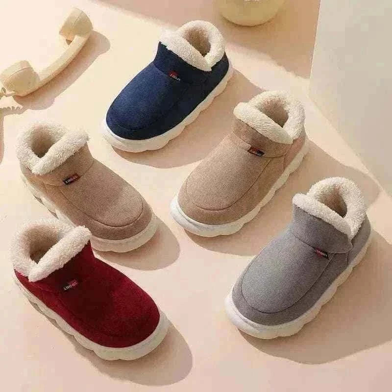 Kidmi Men Plush Fur Slippers Winter Warm