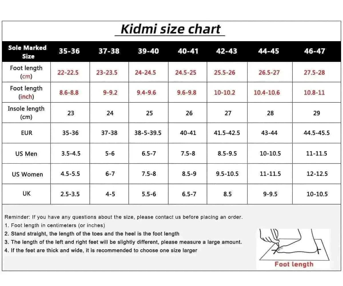 Kidmi Men Plush Fur Slippers Winter Warm