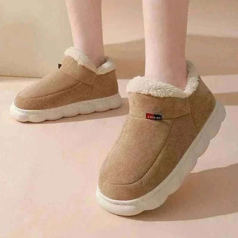 Kidmi Men Plush Fur Slippers Winter Warm