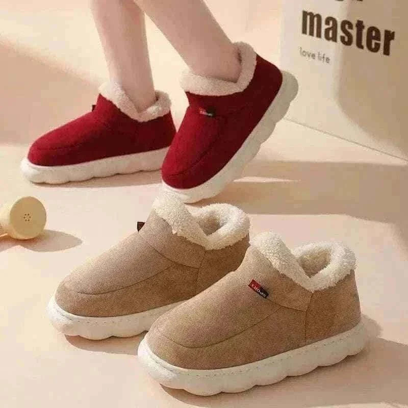 Kidmi Men Plush Fur Slippers Winter Warm