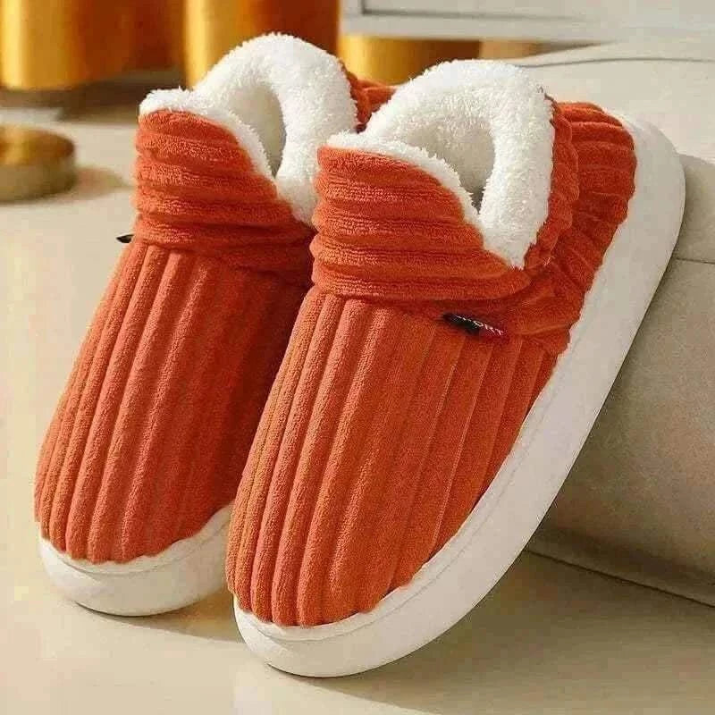 Kidmi Men Plush Fur Slippers Winter Warm