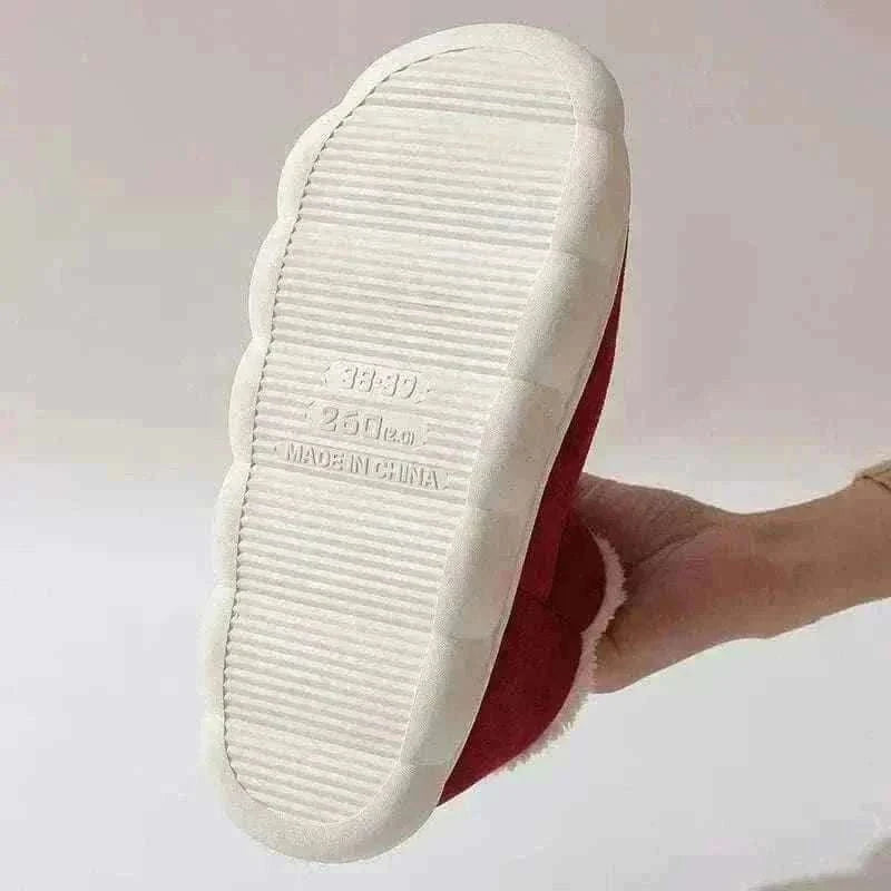Kidmi Men Plush Fur Slippers Winter Warm