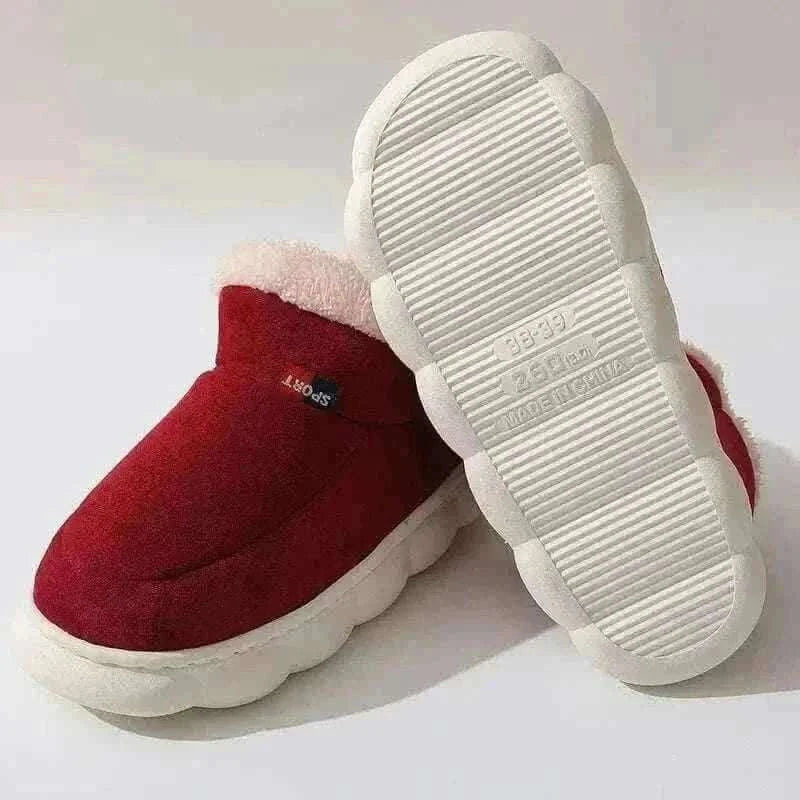 Kidmi Men Plush Fur Slippers Winter Warm