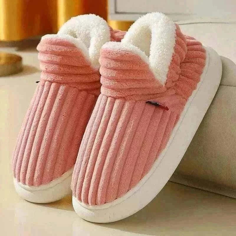  Kidmi Men Plush Fur Slippers Winter Warm