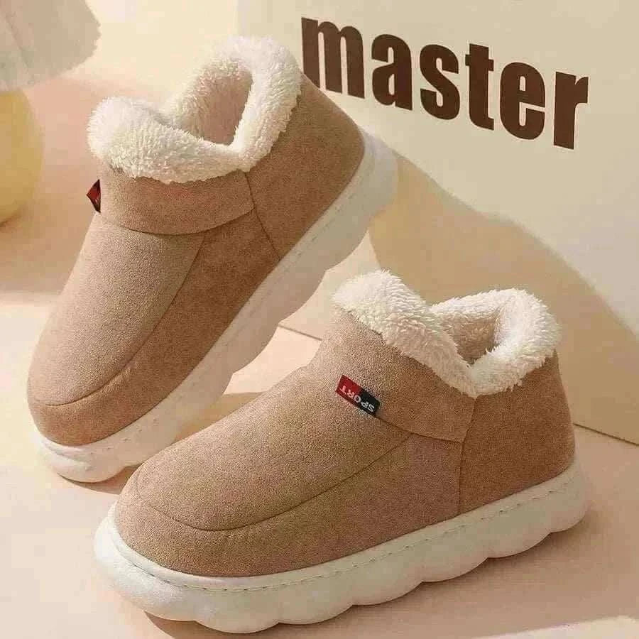 Kidmi Men Plush Fur Slippers Winter Warm