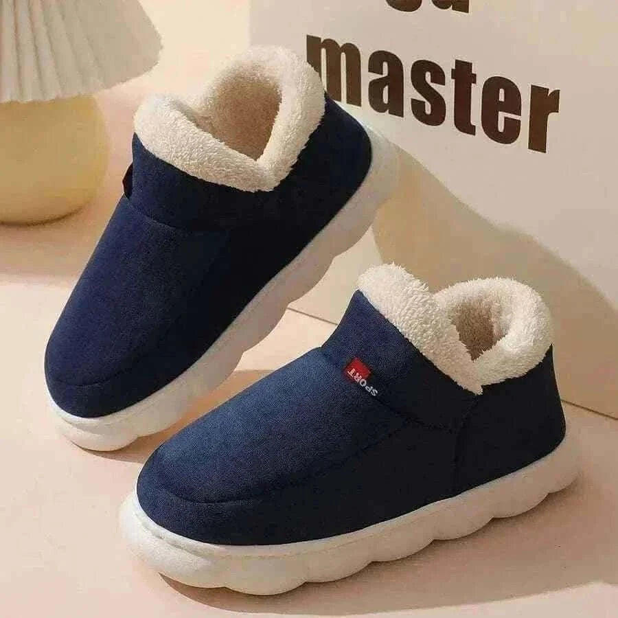 Kidmi Men Plush Fur Slippers Winter Warm