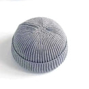 mens beanie hats offers Men Knitted Hat Beanie Skullcap Sailor Docker solid fashion Cuff