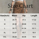 ladies skirts uk  | Tassel Suede Skirt Fashionable Solid Color Size Chart