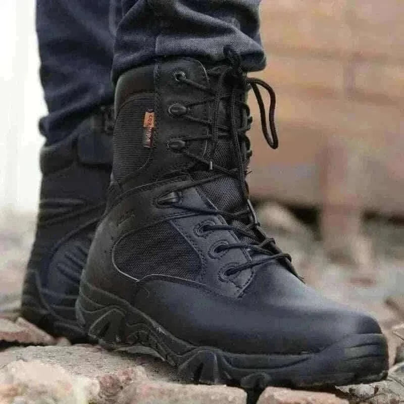 Men's Leather Boots- LEATHER TACTICAL BOOTS.