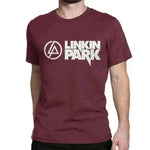 mens t shirt uk, Linkinpark maroon red Rock T-Shirts