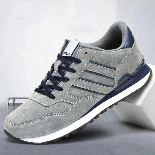 mens trainers  - LUXURY BREATHABLE LEATHER SNEAKERS.