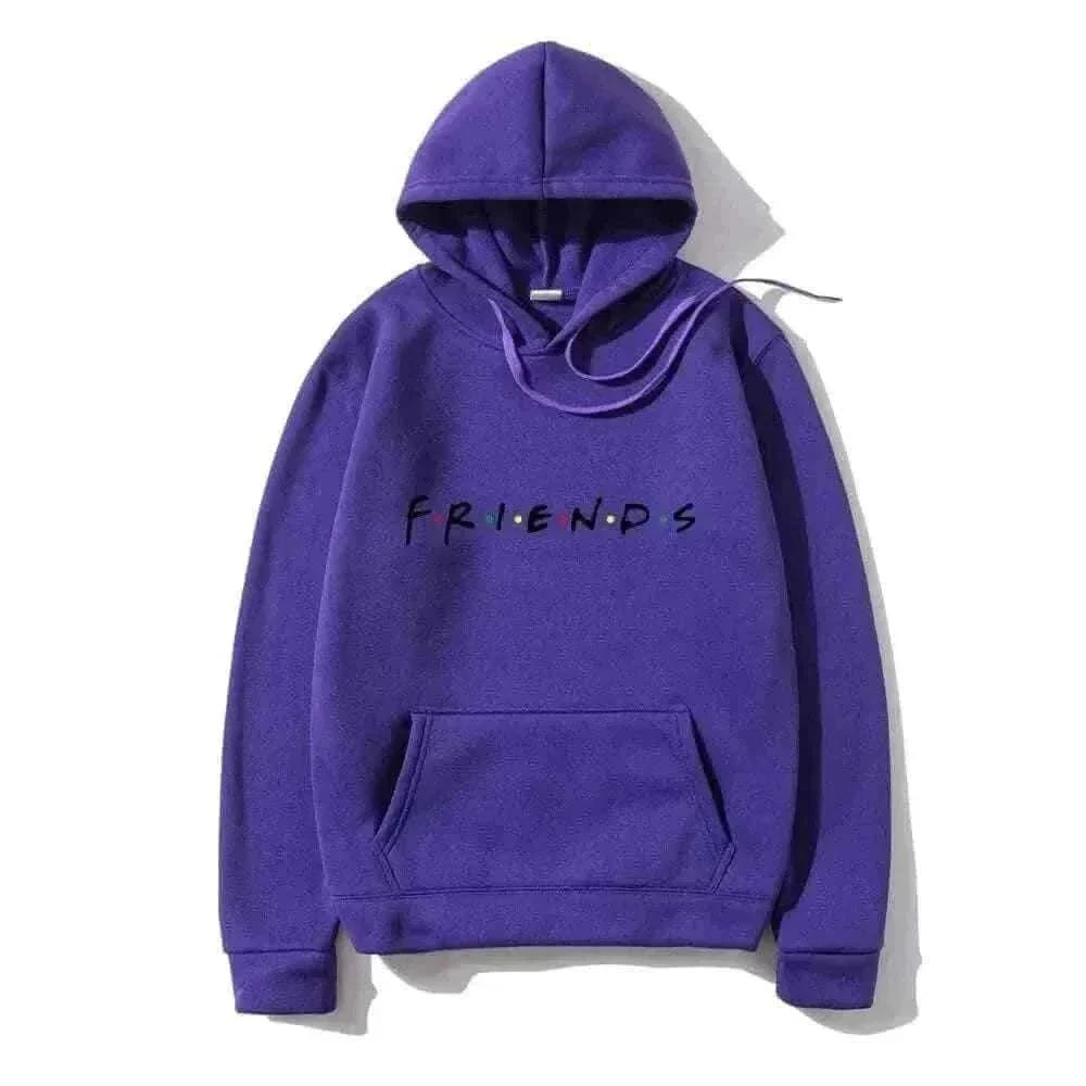 MensFashionStyleStore Purple-H / XL Men Friends Hoodie