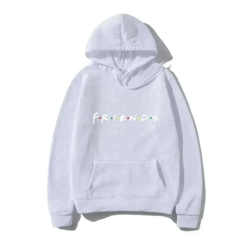 MensFashionStyleStore White-B / L Men Friends Hoodie