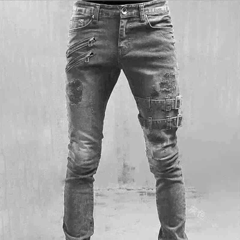 Men's Punk Hip-Hop Jeans