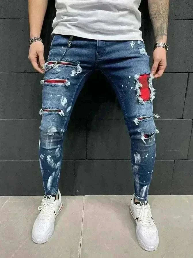 Men's Punk Hip-Hop Jeans
