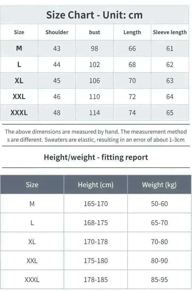 Men Pullover 2022 Autumn Winter Soft Warm Jersey.