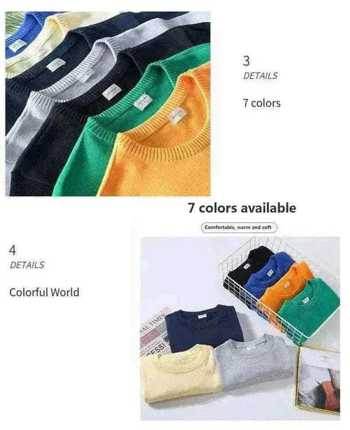 Men Pullover 2022 Autumn Winter Soft Warm Jersey.