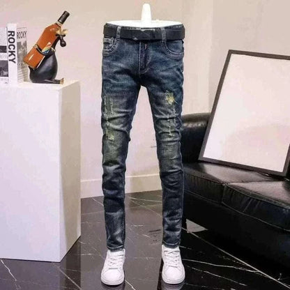 buy jeans uk,  blue A0133 men slim fit jeans